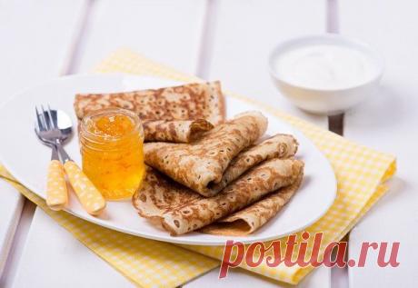 Постные блины на соде