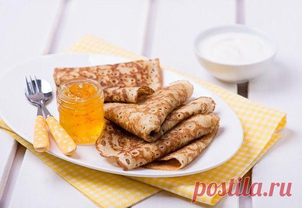 Постные блины на соде