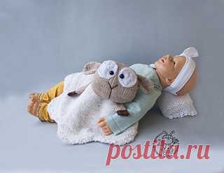 Ravelry: Lamb Toy Baby Lace Blanket pattern by Morgunova Olga