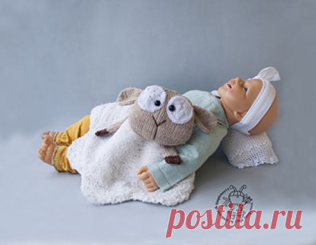 Ravelry: Lamb Toy Baby Lace Blanket pattern by Morgunova Olga