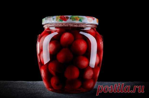 Вишня в собственном соку на зиму — Домашняя кулинария