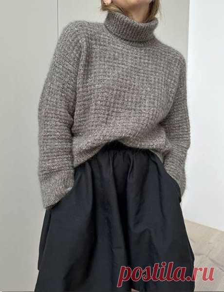 Элегантный и модный свитер WAFFLE_LOOP_ROLL-NECK