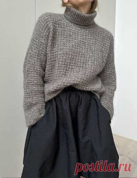 Элегантный и модный свитер WAFFLE_LOOP_ROLL-NECK