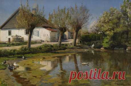 Пейзажи датского мастера PEDER MORK MONSTED.