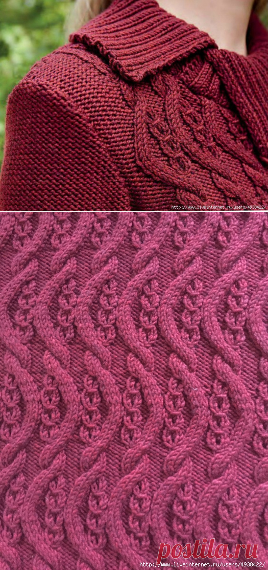 Женский пуловер «Climbing Tendrils». Climbing Tendrils Pullover by Heike Campbell.