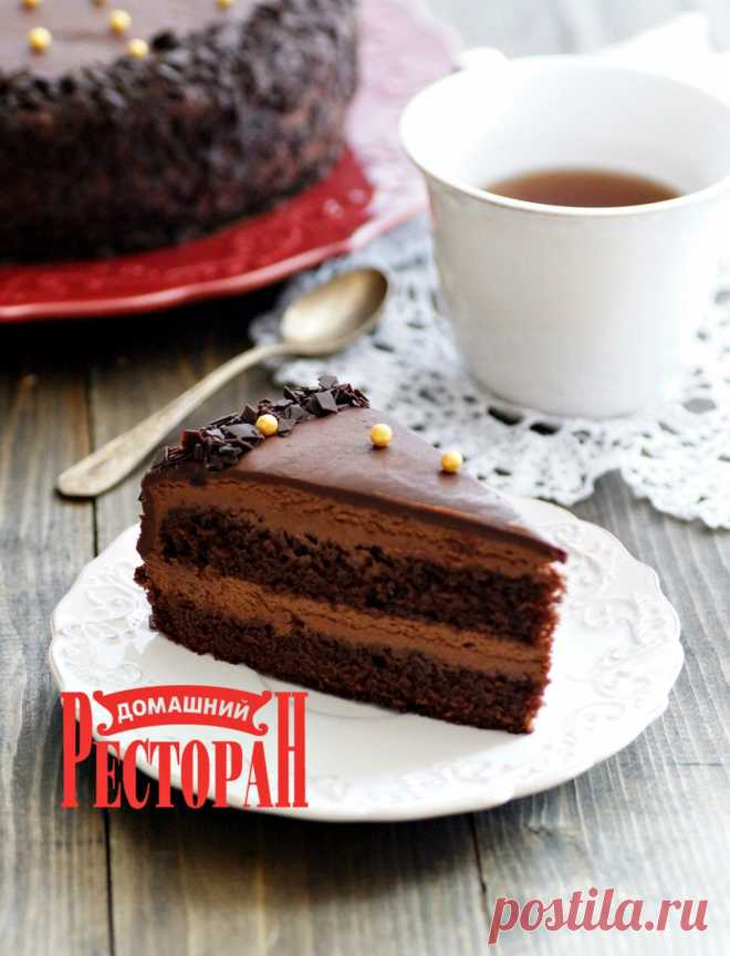 Шоколадный торт с трюфельным кремом