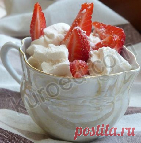 РЕЦЕПТЫ | Бeзe с морожeным и клубникой