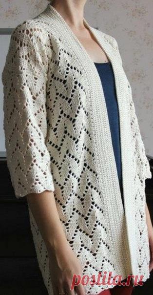Узор для вязания кардигана крючком