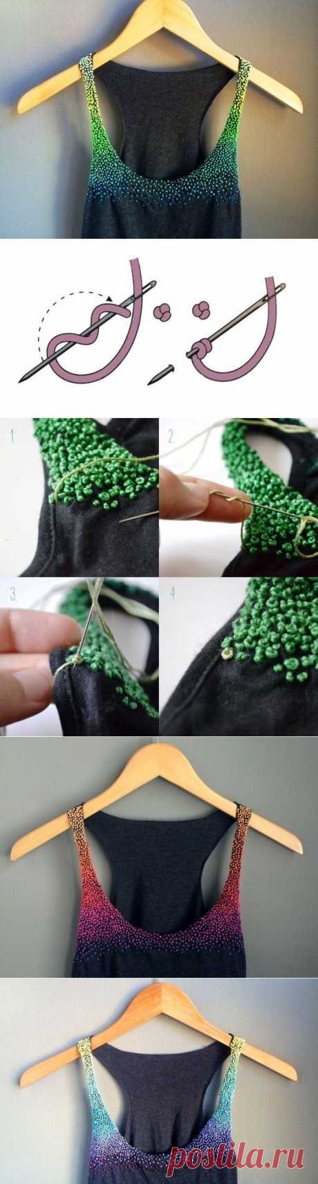 Французский узелок для украшения