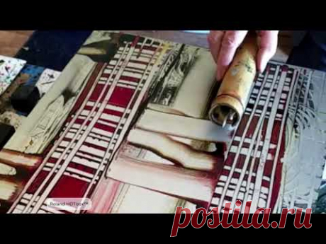 Encaustic Monotype / Silicone Mark Making Tool Demo