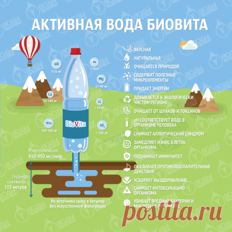 Активная вода Биовита 1,5 л, в упаковке 6шт, цена 276 руб, купить в интернет-магазине c бесплатной доставкой, город Москва (Санкт-Петербург)