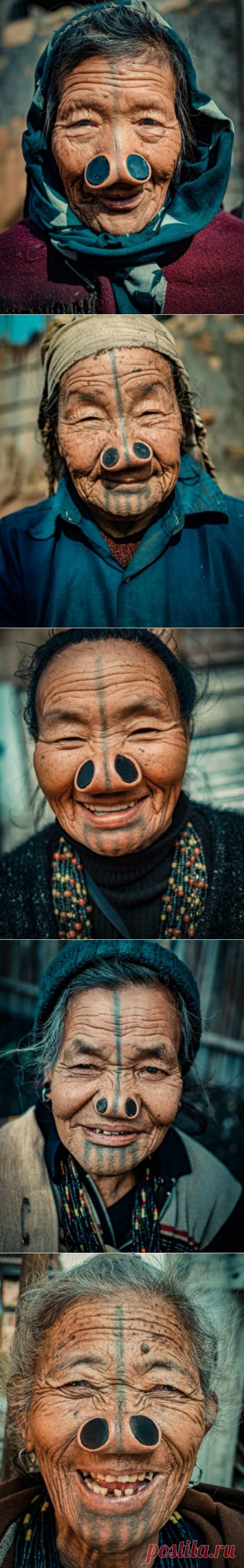 Зачем женщины апатани носят втулки в носу и делают татуировки на лице / Туристический спутник