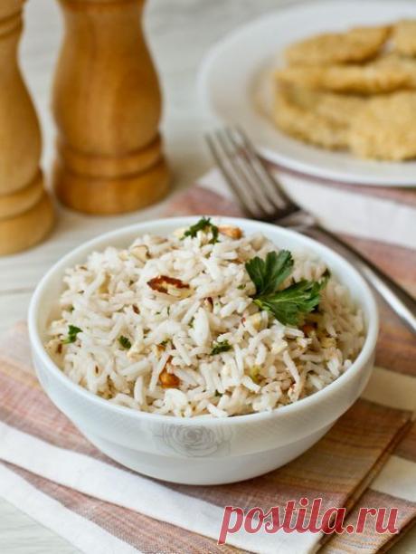 Рецепт риса с грецкими орехами