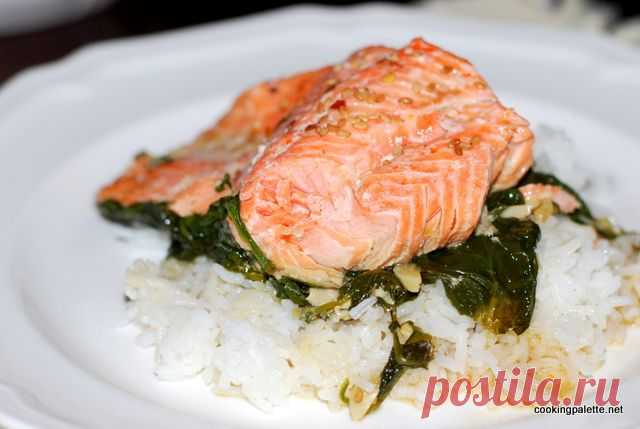 Лосось с соевым соусом в конверте из фольги или папильотке - Cooking Palette » Cooking Palette