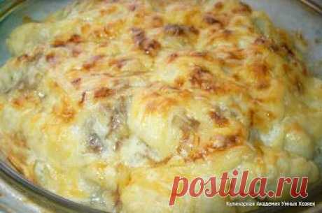 Кулинарная Академия Умных Хозяек: Тефтели с цветной капустой запеченные под сырным соусом