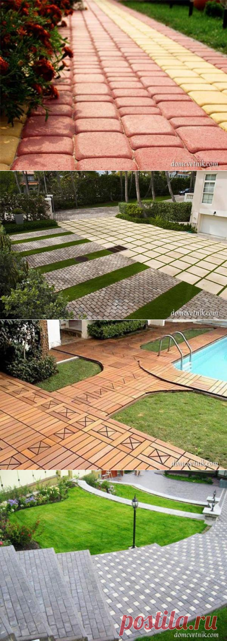 35 идей красивых садовых дорожек из тротуарной плитки | domcvetnik.com