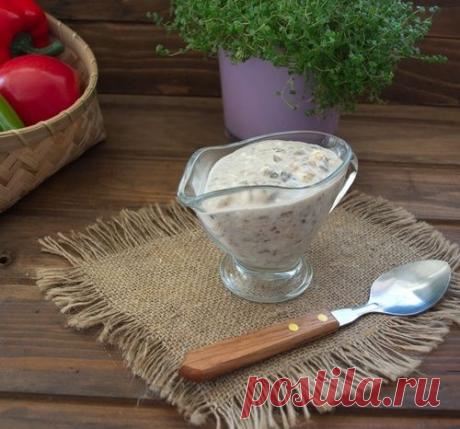 СОУС С ГРИБАМИ И СЫРОМ