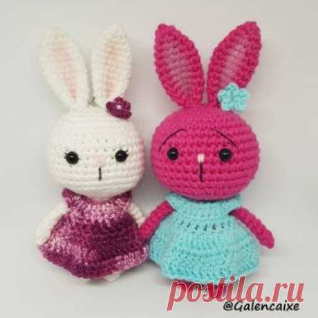 Милые зайки схема амигуруми | Hi amigurumi