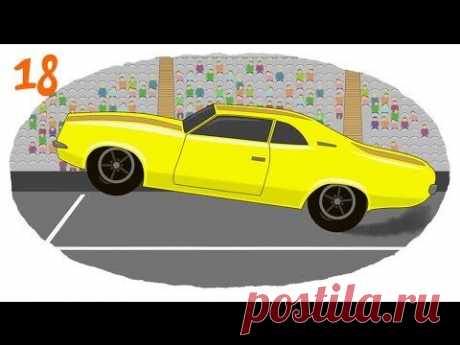▶ Мультики про машинки (Раскраска про гоночные машины) - Автогонка: Формула 1, Картинг, Трофи. - YouTube