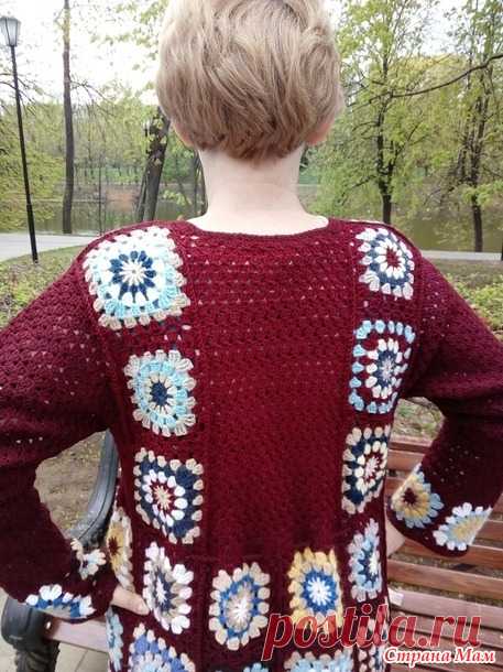 Кардиган крючком 