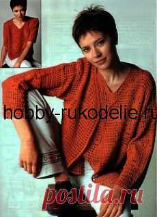 Хобби (рукоделие своими руками): вышивка, вязание » Архив блога » Практичная двойка – жакет и пуловер, вязание крючком по схеме