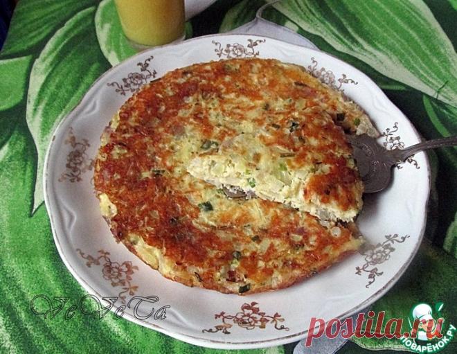 Луковый пирог на сковороде – кулинарный рецепт