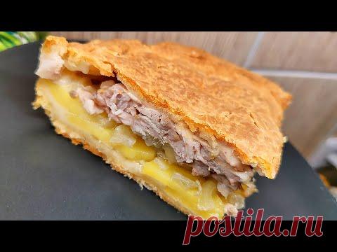 Пирог с куриным мясом и вкусным тестом