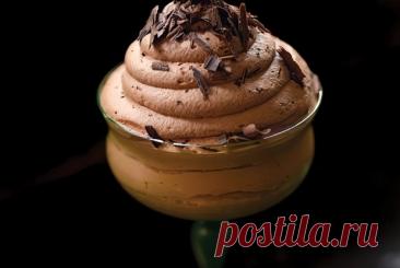 Воздушный шоколадный мусс с ванилью