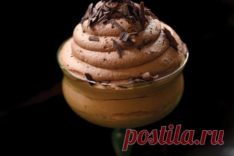 Воздушный шоколадный мусс с ванилью