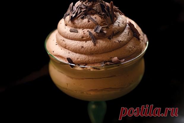 Воздушный шоколадный мусс с ванилью
