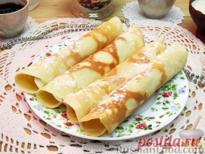 Рецепт: Вафельные трубочки на сковороде на RussianFood.com