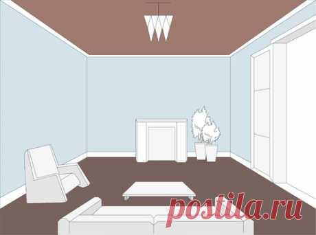 Как сочетать пол, потолок и стены