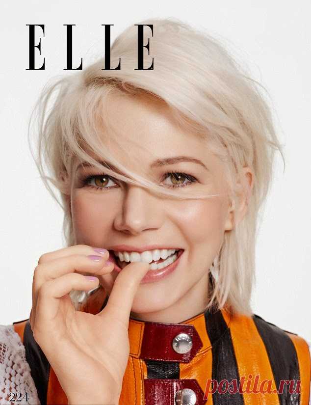 Мишель Уильямс на обложке Elle UK, апрель 2015