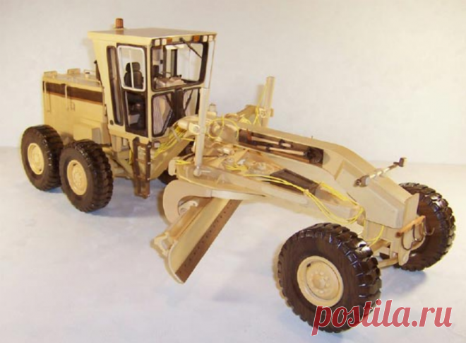 Модель грейдера из дерева | | Для тех, кто любит работать с деревом