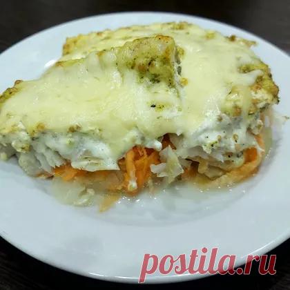 Минтай, запечённый в горчично-майонезном соусе, с луком и сыром рецепт с фото пошаговый от Вероника - Овкусе.ру