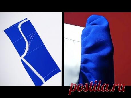 الكم المنفوخ بأسهل طريقه | بدون باترون | طريقه عمل كم باف