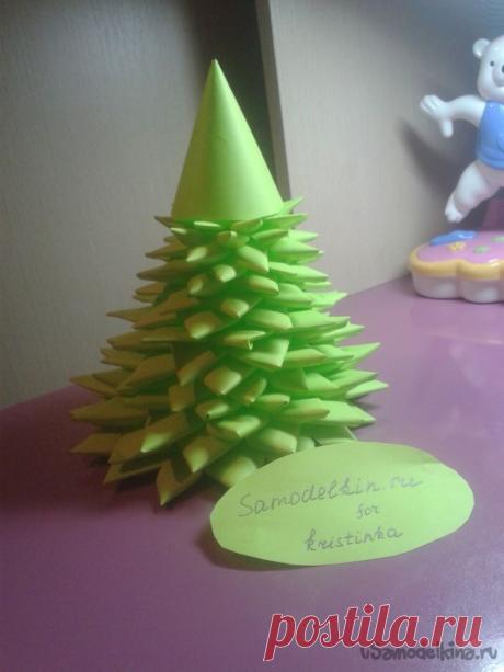 Елочка из бумаги своими руками
