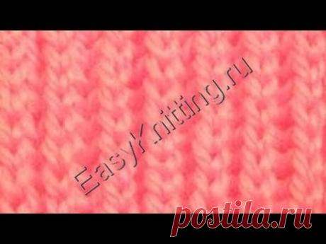 Узоры спицами - Английская резинка