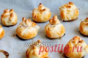 Мешочки из слоёного теста с фаршем рецепт с фото, как приготовить мешочки с фаршем из слоёного теста на Webspoon.ru