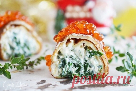 Блинные рулетики с рыбой и икрой рецепт 👌 с фото пошаговый | Едим Дома кулинарные рецепты от Юлии Высоцкой