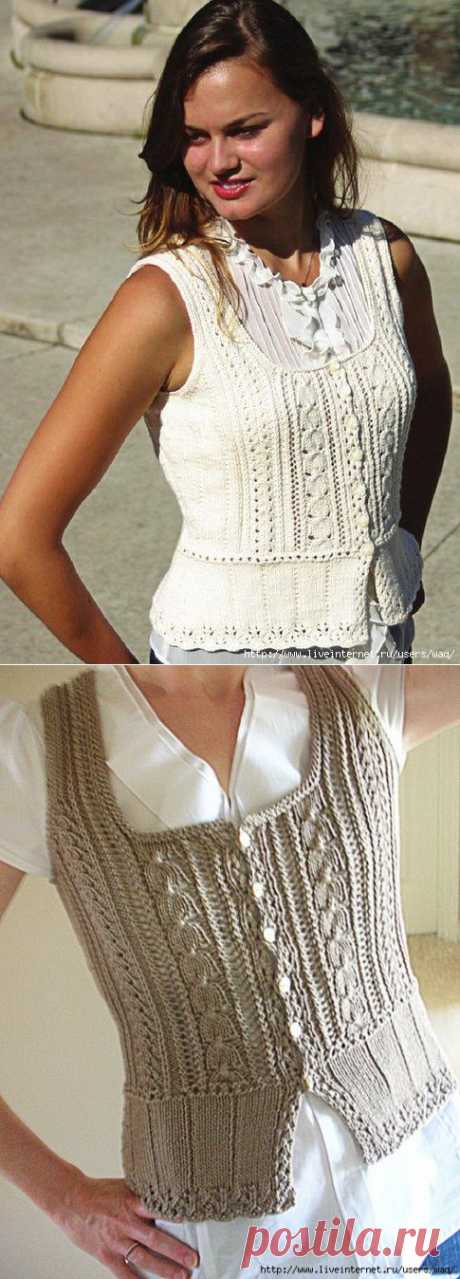 Белый топ Nicole Chic Knits.