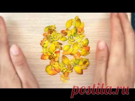 Осенние листья из фоамирана для открыток и поделок своими руками / Фоамиран DIY / Скрапбукинг