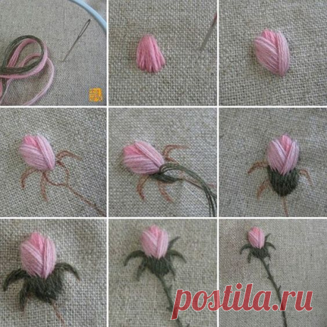 МК бутон розы.

#Embroidery #вышивкагладью #ручнаявышивка#всеовышивкегладью #школавышивки #needlework #объемнаявышивка #декоративныешвы #мквышивка