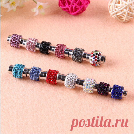 5 шт./лот новое поступление отверстие 7 мм круглый кожаный шнур шамбалы магнитные застежки ювелирных изделий купить на AliExpress