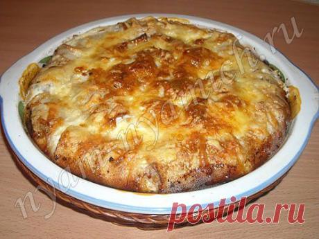 Блинная запеканка с мясом - рецепт приготовления с фото.