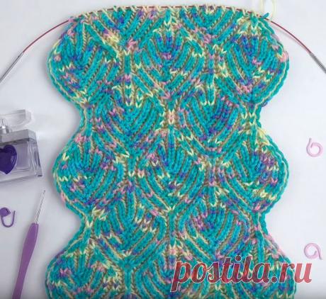 Эффектно: узор с листьями в технике «Бриошь» | Креаликум