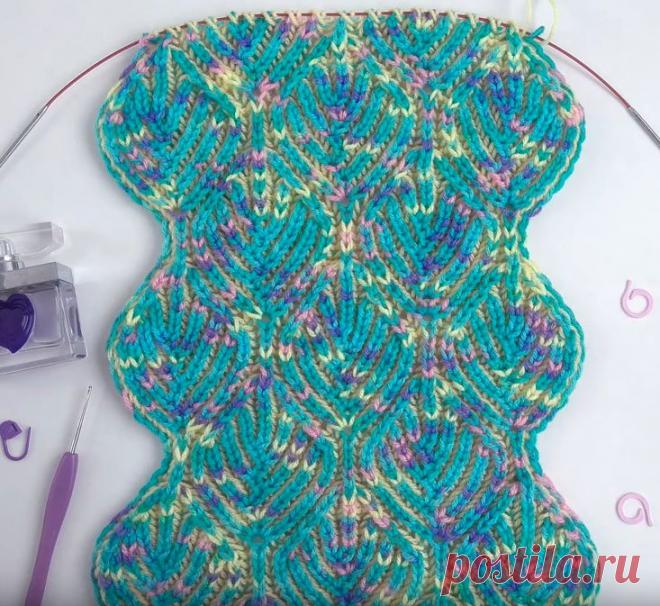 Эффектно: узор с листьями в технике «Бриошь» | Креаликум