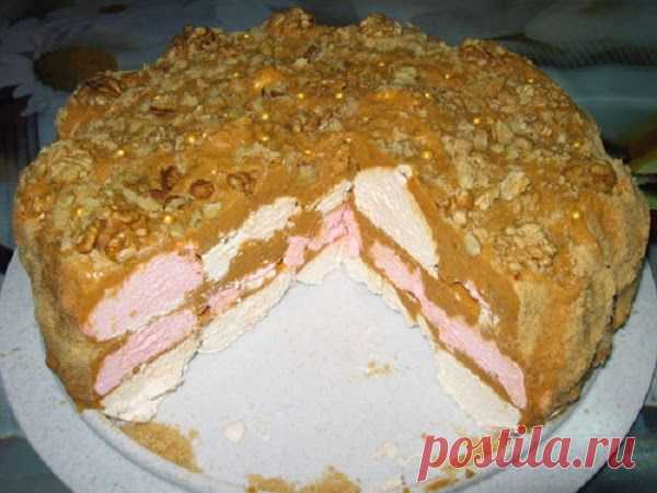 Самые вкусные рецепты: Зефирный торт без выпечки