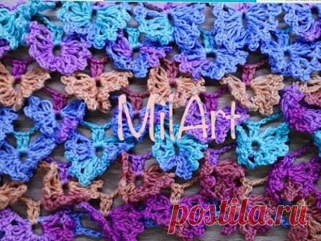 Crochet Mariposas Cuadro o Rectángulo