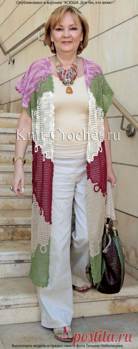 Кардиган летний крючком. - Кардиганы, вязанные крючком - Вязание крючком - Каталог статей - Вязание спицами и крючком